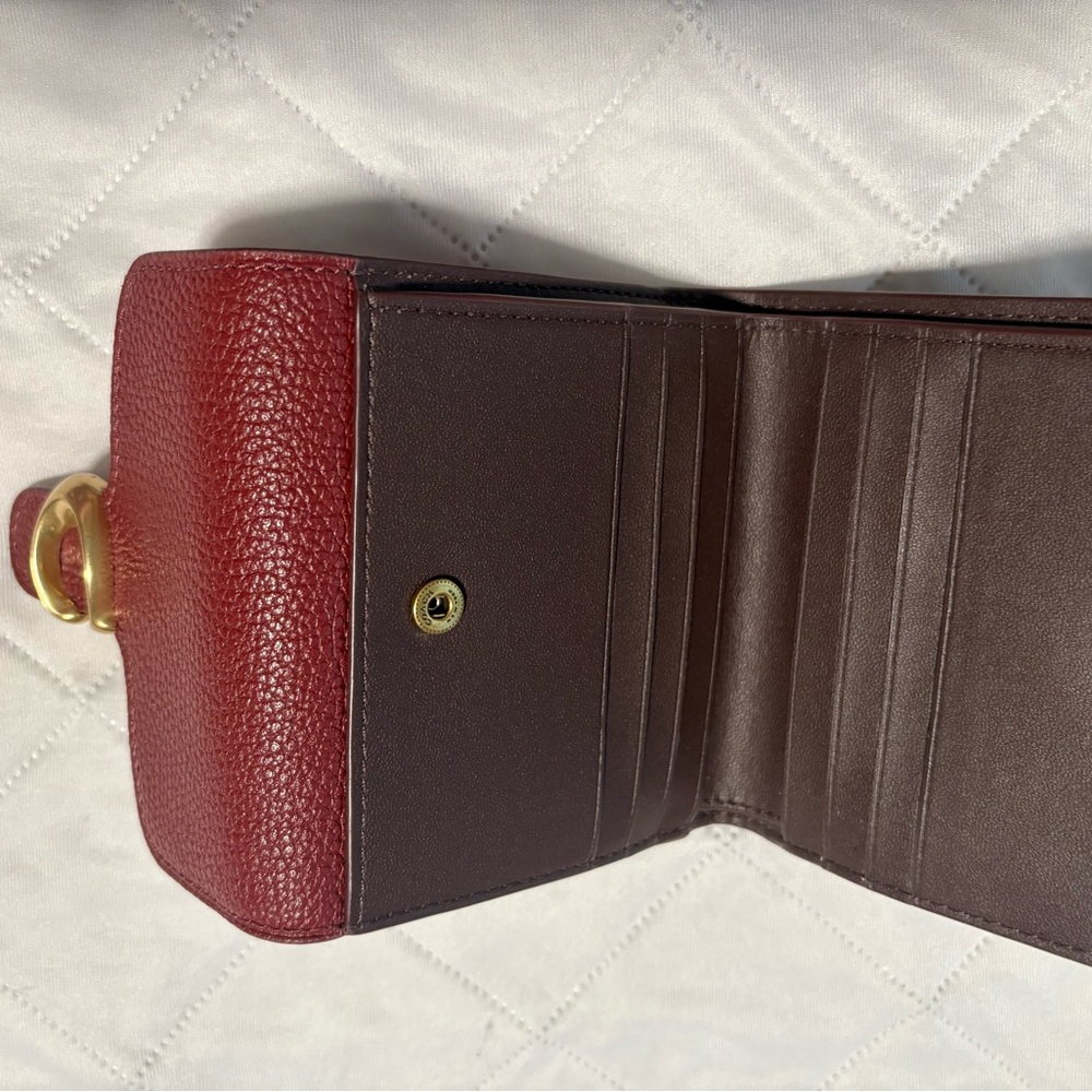 Red and Brown Leather Wallet